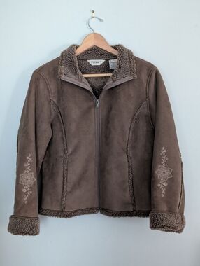 L.L. Bean | Women's Large Petite | Faux Sherpa Jacket